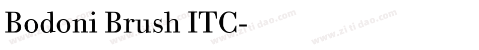 Bodoni Brush ITC字体转换